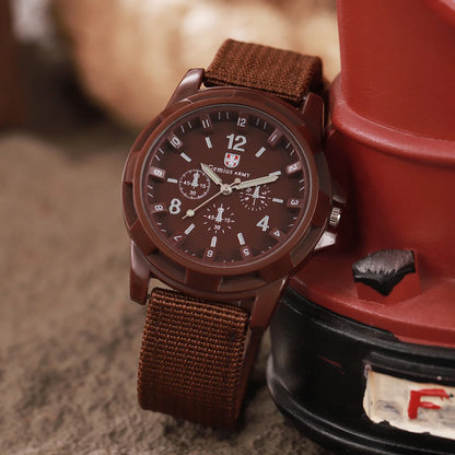 Surprise Mystery Watch Set Blind Box-2PCS/Set Men Sports Watches Casual Nylon Band Military Quartz Wristwatches（Without Box）