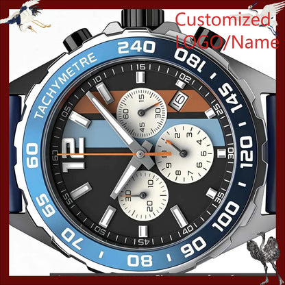 Customized Watches 43mm Men's Watch, 904L Steel, Quartz Movement
