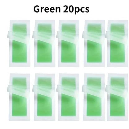 6/20PCS Hair Removal Wax Strips, Cold Wax Paper for Face, Arm, Leg & Body, Skin-Friendly, Long-Lasting, Unisex, Certified