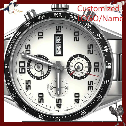 Customized Watches 43mm Men's Watch, 904L Steel, Quartz Movement
