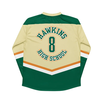 Hawkins High School No.8 Hockey Jersey Men's Long-Sleeved Top Summer Outdoor Casual Training Exercise Breathable Quick-drying