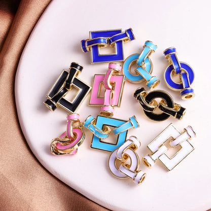 Juya DIY Women Beadwork Beads Pearls Jewlery Making Findings 18K Gold Plated Connector Fastener Lock Clasps Accessories Supplies