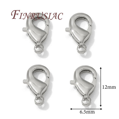 10mm 12mm 18K Gold Plated Lobster Clasps For Jewelry Making,DIY Bracelets Necklaces Accessories,Connectors Clasp