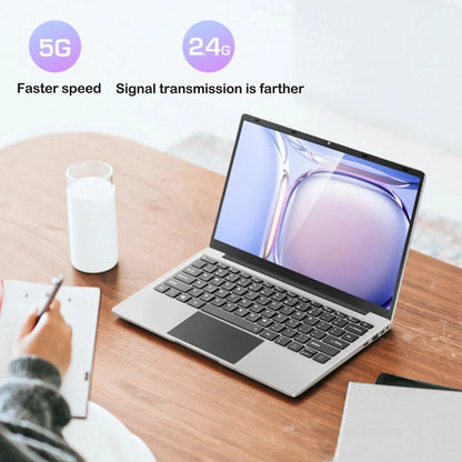 Fashion Ultra Thin 14.1 Inch Laptop 2026 Latest Model Win11 System Fast Speed Office Study Entertainment Portable Laptop