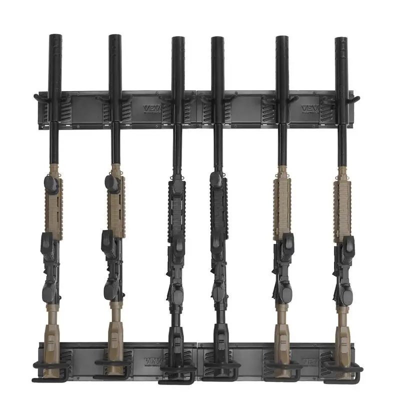 Gun Rack, Indoor Gun Rack Wall Mount, 6-Slot Vertical Rifle Shotgun Gun Rack, 180 lb Heavy Duty Metal Wall Gun Rack Display Stand with Soft Padding