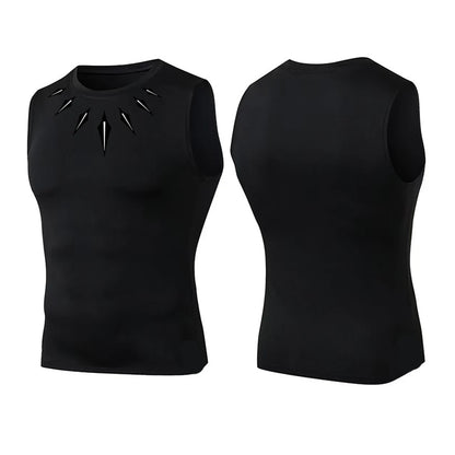 Men Quick Dry Running T-Shirts Compression Sleeveless Quick-drying Jersey training shirt Gym Mens Tank Top