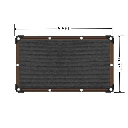 Black Shade Cloth Sunblock Mesh Cover Taped Edge With Grommets, Sun Net For Pergola, Plants Greenhouse, Gardens, Patio, Canopy