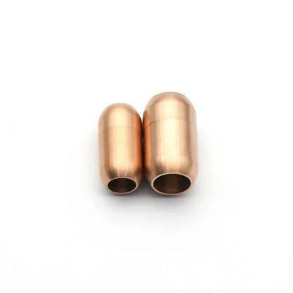 5Pcs/Lot Stainless Steel Magnetic Clasps End Hole 5mm 6mm 8mm for Leather Cord Buckle Bracelet DIY Connectors Jewelry Making