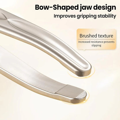 Stainless Steel Round Head Tweezers Eyebrow Tweezers Hair Removal Tweezers Suitable for Men and Woman Gifts