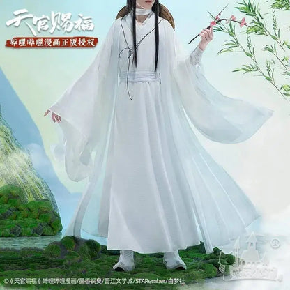 Tian Lian Cosplay Xie Costume Guan Ci Fu Cosplay Xielian Wigs Bamboo Hat Prop Men Women Halloween Comic Full Set Anime