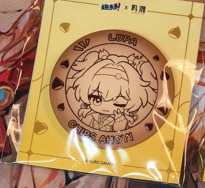 In Stock Official Game Wuthering Waves New Collab GALBRENR Phoebe QIUYUAN Lupa Cosplay Badge Storage Box Acrylic Stand Pendant