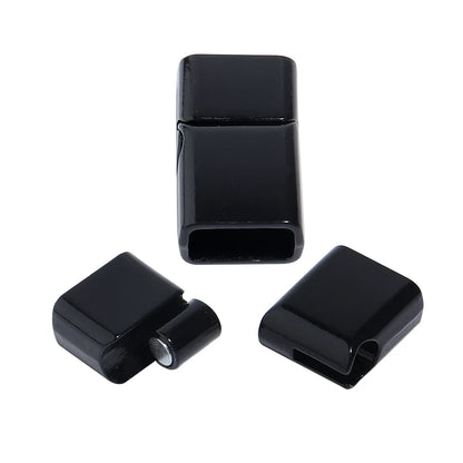 5Pcs Alloy Magnetic Clasps Round Square Corners Leather Cord End Clasp Connectors For DIY Jewelry Making Bracelet Accessories