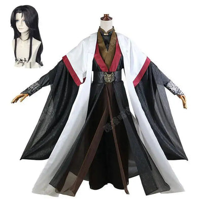 Anime Luo BingHe Cosplay Costume Ancient Costume Cosplay Wig Prop For Halloween Women The Scum Villain's Self-Saving System