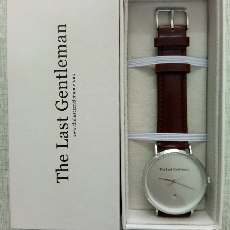 CL026  Black Rose Gold Build Brand Your Own Watch Custom Design OEM Logo Printed Watch Men Wrist Calendar Minimalist Watch