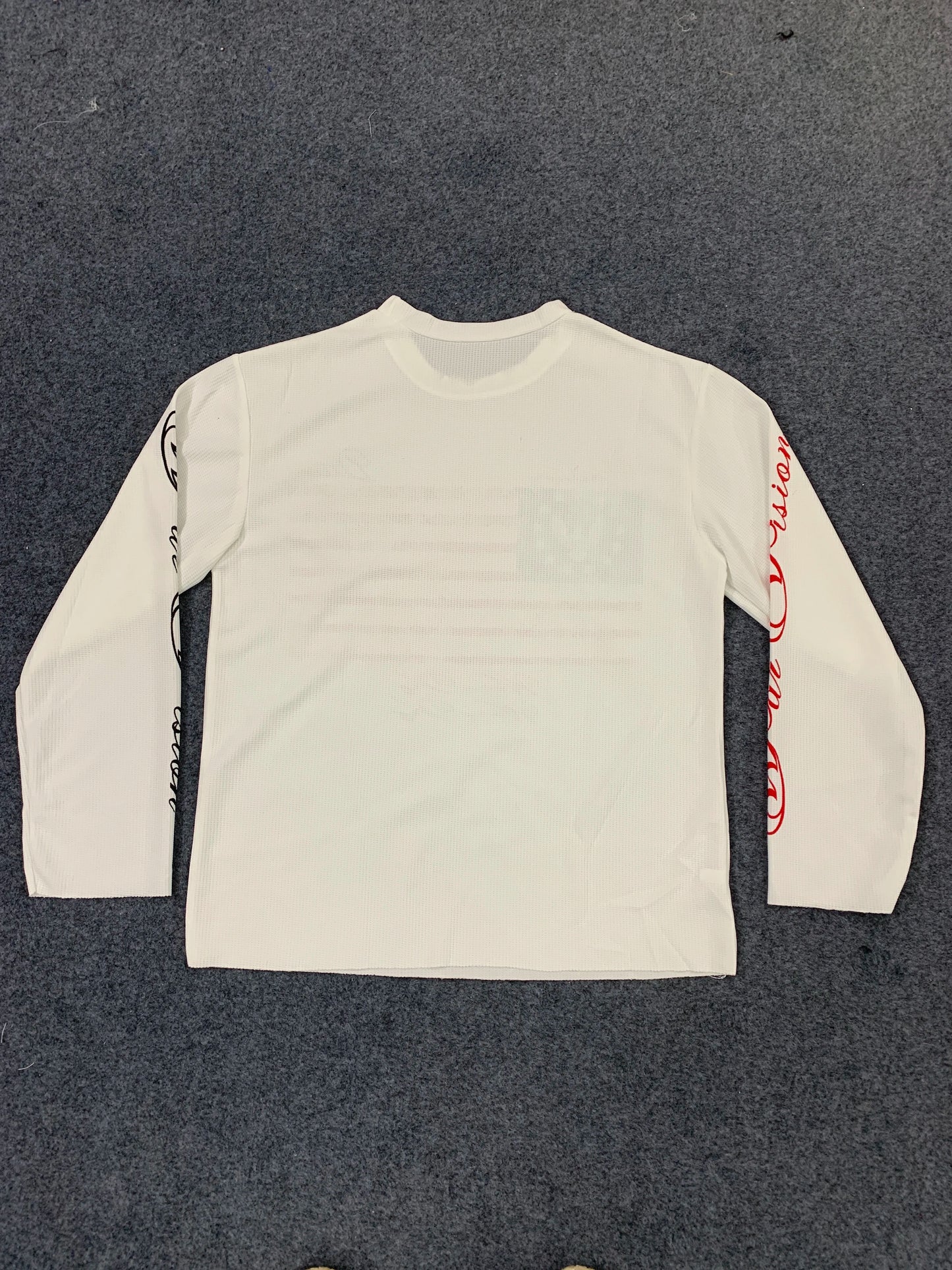 New autumn 2026 Y2K American retro flag print waffle style trendy street fashion casual versatile niche long sleeved top ins