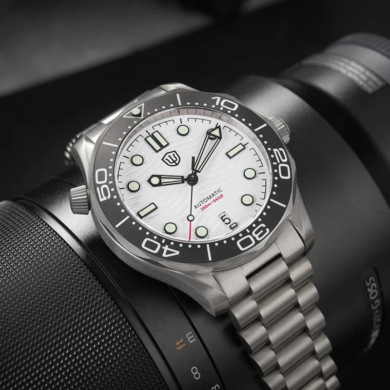Watchdives WD007 V4 007 NTTD Mechanical Titanium Watch 42Mm Automatic PT5000 Sapphire 200M Waterproof Luxury Watches Man Gift
