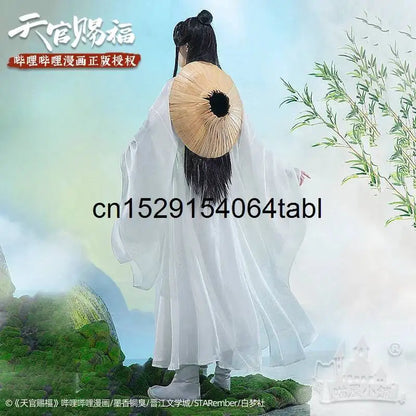 Tian Lian Cosplay Xie Costume Guan Ci Fu Cosplay Xielian Wigs Bamboo Hat Prop Men Women Halloween Comic Full Set Anime