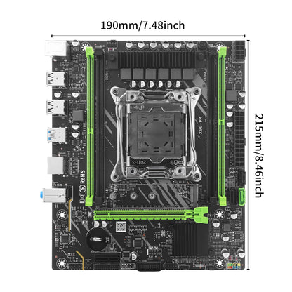 SOYO X99 TPM2.0 Motherboard Set With LGA2011-3 Xeon E5 2680 V4 CPU DDR4 8G*1 support DDR4 RAM M.2 SATA3 Computer Accessories