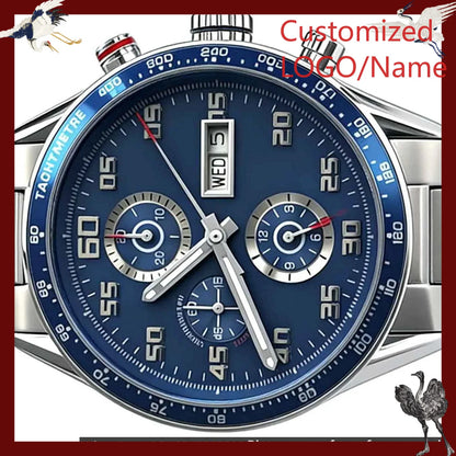 Customized Watches 43mm Men's Watch, 904L Steel, Quartz Movement