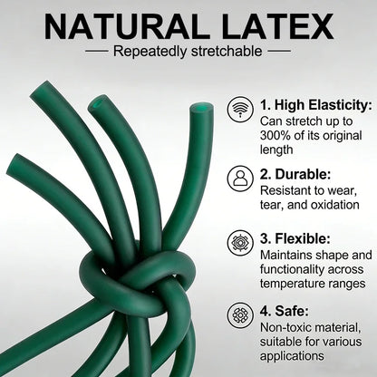 Latex Natural Latex Tube 1636/1836/2040/3060/3080mm Ice Green High Elasticity Rubber Hose Odorless for DIY Slingshot Catapult