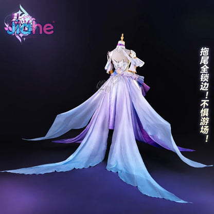 Game Honkai：Star Rail Cyrene Cosplay Costume New Form Cyrene Dress for Women Halloween Carnival Elegant Uniform Props Wig Set