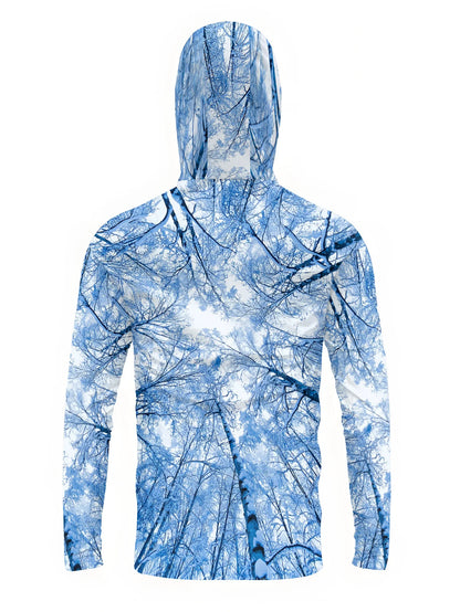 Fishing hooded sweatshirt men's long-sleeved sun protection shirt hunting sport shirt sun protection shirt fishing beach top
