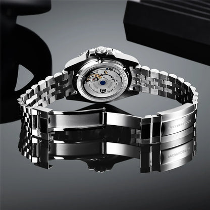 New PAGANI DESIGN GMT Watch Men's Luxury Sapphire Automatic Mechanical Watch 40MM Stainless Steel Waterproof Gift Box Watch