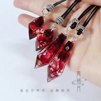 Anime Epoxy Necklace The Husky and His White Cat Shizun Mo Ran Chu Wanning Gift Pendant Chain Choker Cosplay Accessories Props