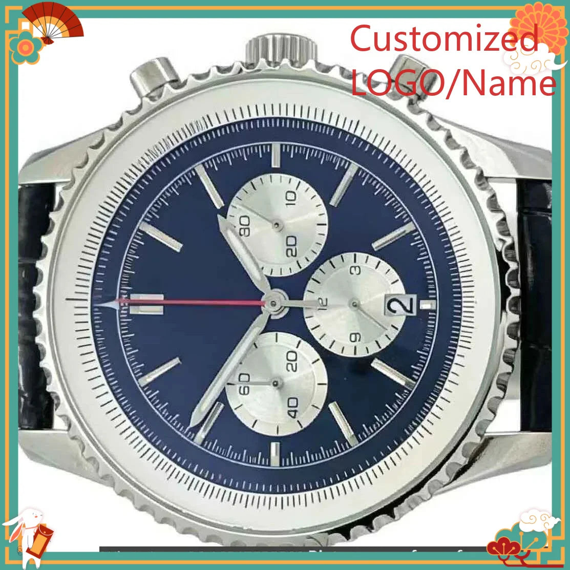 DONG Store 45mm Men's Quartz Movement 904l Stainless Steel  Luxury Watches-b Customized Watch