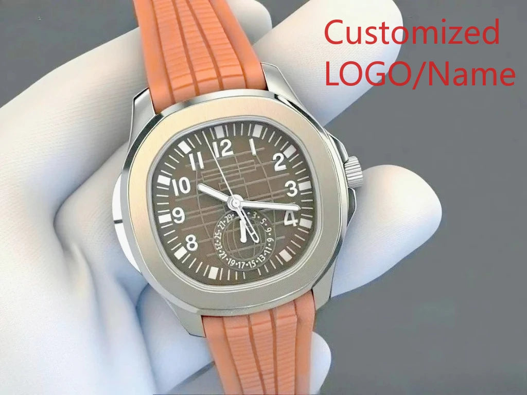 A11 Store Customized Watch 40mm Men's Sport Watch Automatic Mechanical Watches 904L Stainless Steel Black Blue Rubber