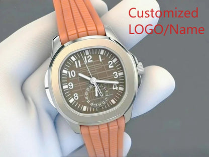A11 Store Customized Watch 40mm Men's Sport Watch Automatic Mechanical Watches 904L Stainless Steel Black Blue Rubber