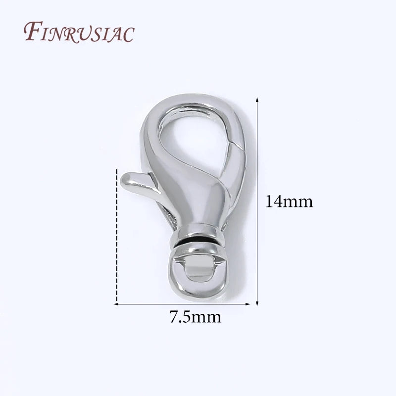 18K Gold Plated Mini Heart Spring Clasp,Lobster Clasp DIY Jewelry Making Findings Necklace Bracelet Connector Hook Accessories