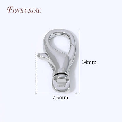 18K Gold Plated Mini Heart Spring Clasp,Lobster Clasp DIY Jewelry Making Findings Necklace Bracelet Connector Hook Accessories