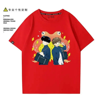 Go for It, Nakamura! Nakamura Okuto Hirose Aiki T-Shirt Cartoon Printed Top Summer Anime Cosplay Outfit Gift Men Women Halloween
