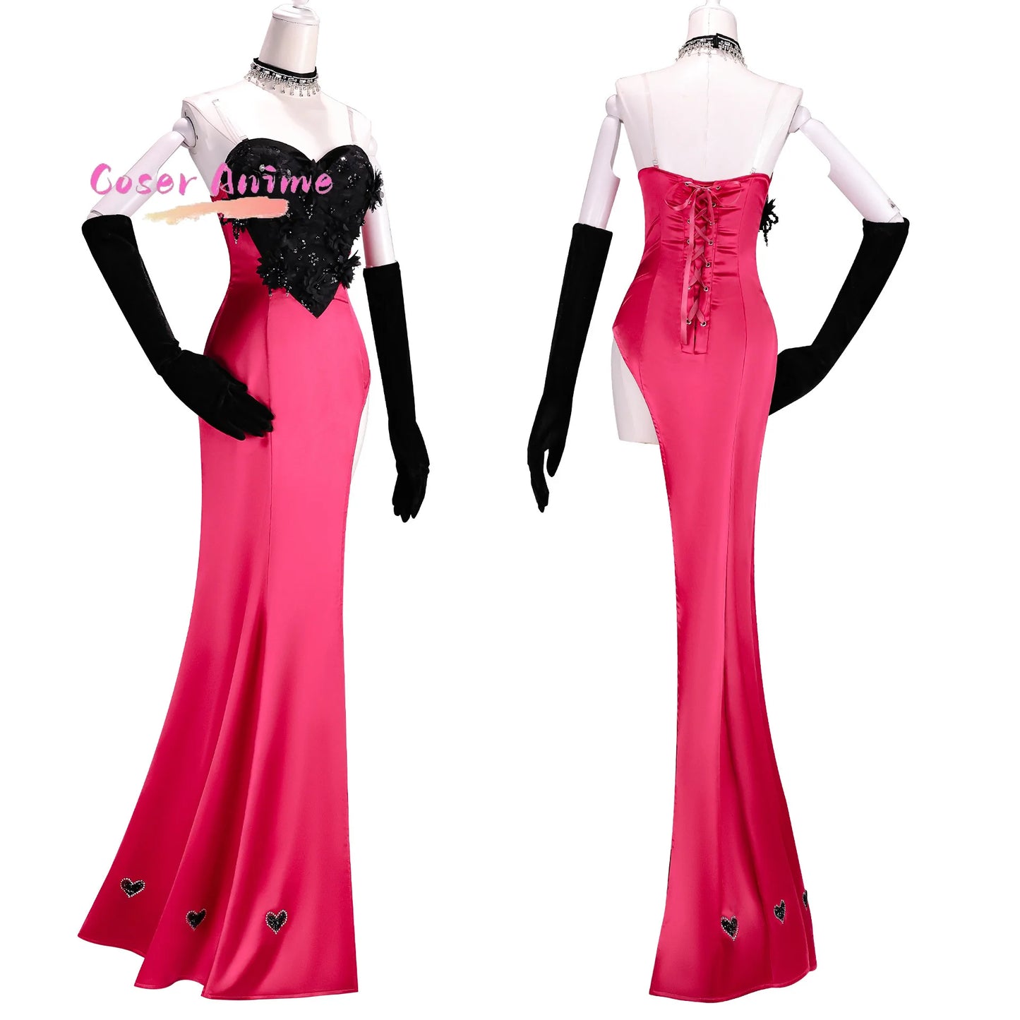 Angel Dust Cosplay Costume Uniform Halloween Carnival Party Christmas Play Role Clothes Clothing