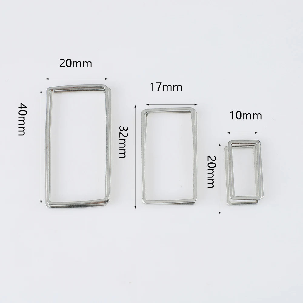 20Pcs Gold Silver Hollow Frame Bezel Charms Pendants Geometric Connectors for Jewelry Making Suppliers Diy Earings Accessories