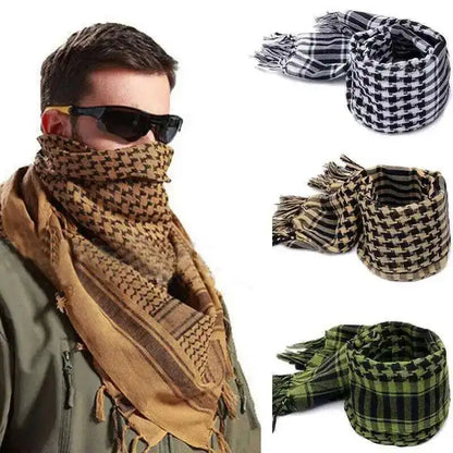 Arafat arab scarf shawl Handsome Keffiyeh Kafiya Lightweight Military Shemagh palestine Man Stripe Scarf With Tassels Soft Warm