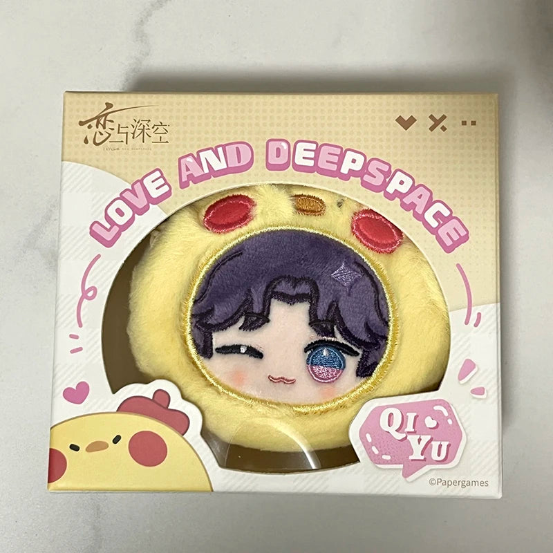 Official merch IN STOCK Game Anime Love and Deepspace Cos Sylus Caleb Xavier Rafayel Zayne 9cm Plush Headphone Case Pendant Gift
