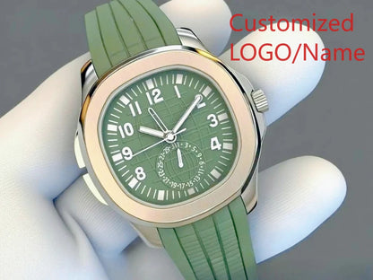 A11 Store Customized Watch 40mm Men's Sport Watch Automatic Mechanical Watches 904L Stainless Steel Black Blue Rubber