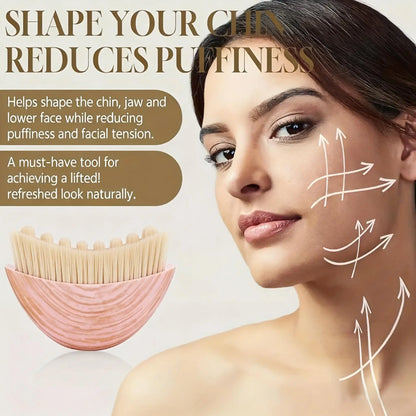 1-2PCS Portable Face Sculpting Massage Brush Ergonomic Contour Design Lymphatic Drainage Chin Lifting Home Spa Massage Tool