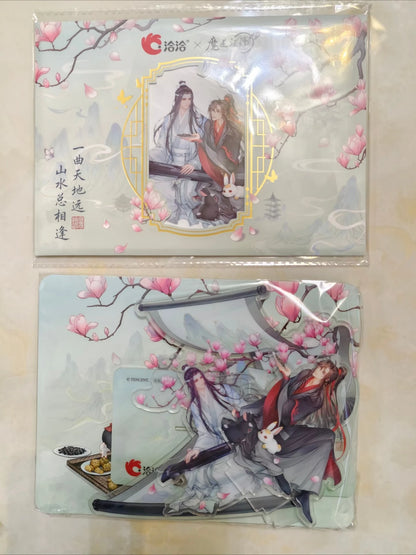 In Stock Official Grandmaster of Demonic Cultivation X Qiaqia 2026 Wei Wuxian Lan Wangji Acrylic Stand Badge Transparent Card