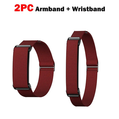 2PC Nylon Strap for Google Fitbit Air Straps Biceps Strap Fitness Tracker Replacement Band Adjustable for Google Fitbit Air Band