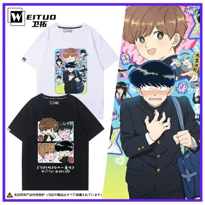 Go for It, Nakamura! Nakamura Okuto Hirose Aiki T-Shirt Cartoon Printed Top Summer Anime Cosplay Outfit Gift Men Women Halloween