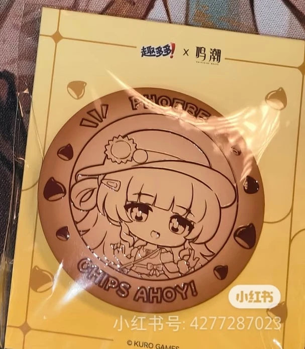 In Stock Official Game Wuthering Waves New Collab GALBRENR Phoebe QIUYUAN Lupa Cosplay Badge Storage Box Acrylic Stand Pendant