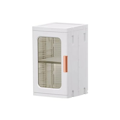Mini Storage Cabinet with Doors and Shelves Countertop Cabinet Bathroom Storage Kitchen Cabinet with Adjustable Shelf Cabinet O