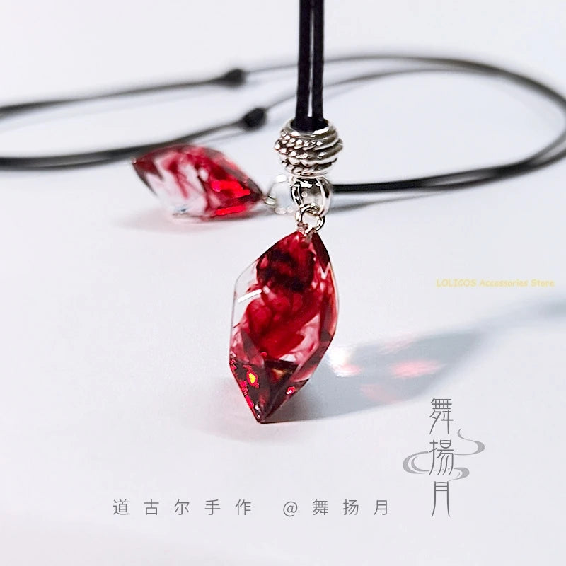 Anime Epoxy Necklace The Husky and His White Cat Shizun Mo Ran Chu Wanning Gift Pendant Chain Choker Cosplay Accessories Props