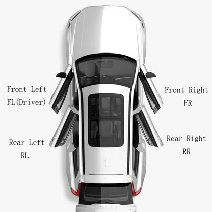 1-2PCS Car Interior Door Handle Trim Plate Bezels Trim For Chevy GMC Tahoe Yukon For 1998 Suburban tLeft 15708079 Right 15708080