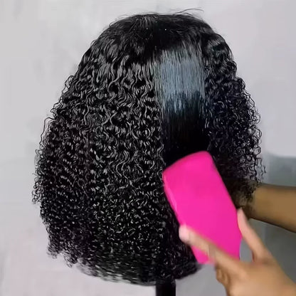 300 Density Curly 13x4 13x6 HD Lace Human Hair Wigs Pre Plucked Deep Wave Lace Frontal Wig 100% Human Hair Curly Wigs For Women
