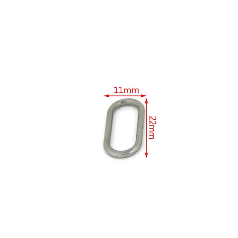 10Pcs Stainless Steel Double Hole Oval Connector Charms Jewelry Making Findings Accessories