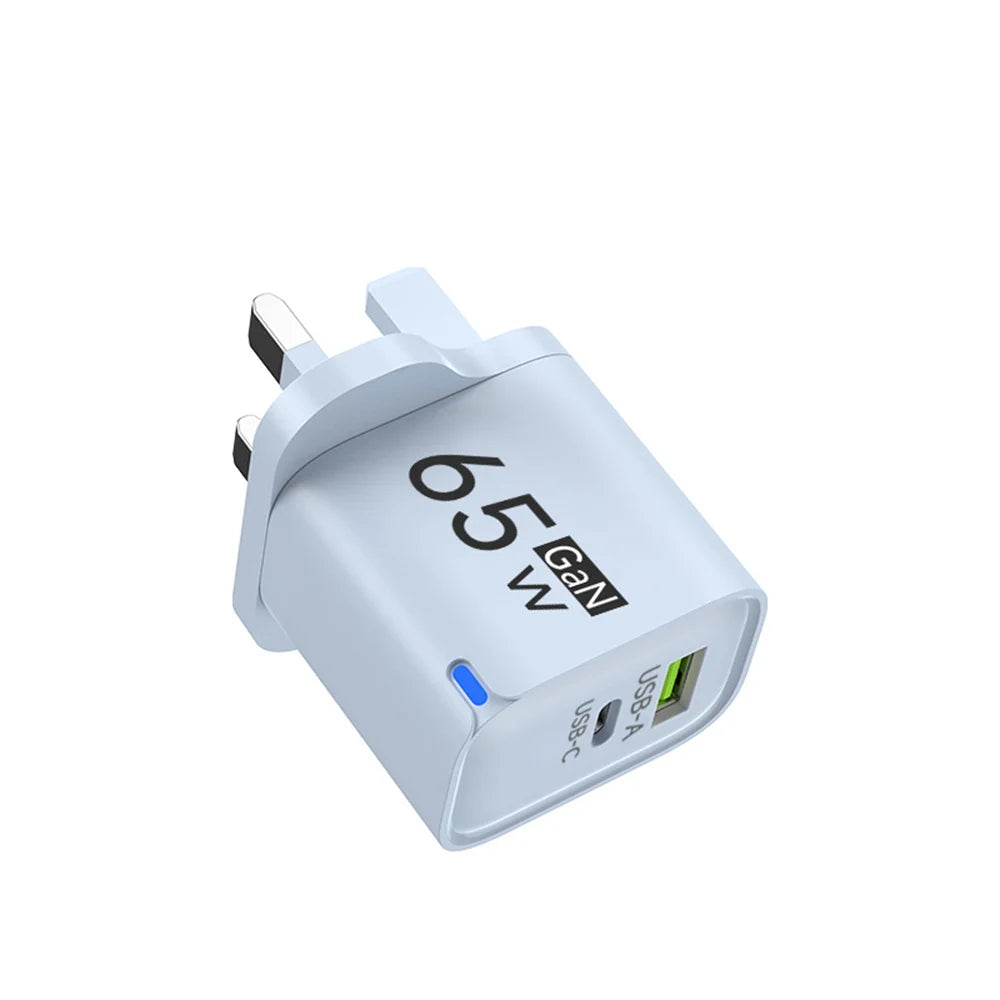 USB 65W Fast Charging Charger Type C High Speed Charge Mobile Phone Wall Adapter For iPhone Honor Xiaomi Huawei Samsung Oneplus